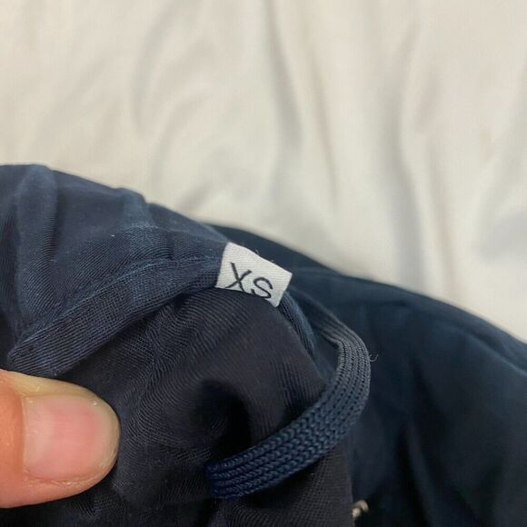 L'Estrange London The 24 Hour Trouser Slim-Fit Chino Pants Men size XS Navy Blue - Picture 9 of 14